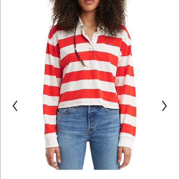 Women's Levi's® Striped Rugby Shirt - Picture 4 of 4